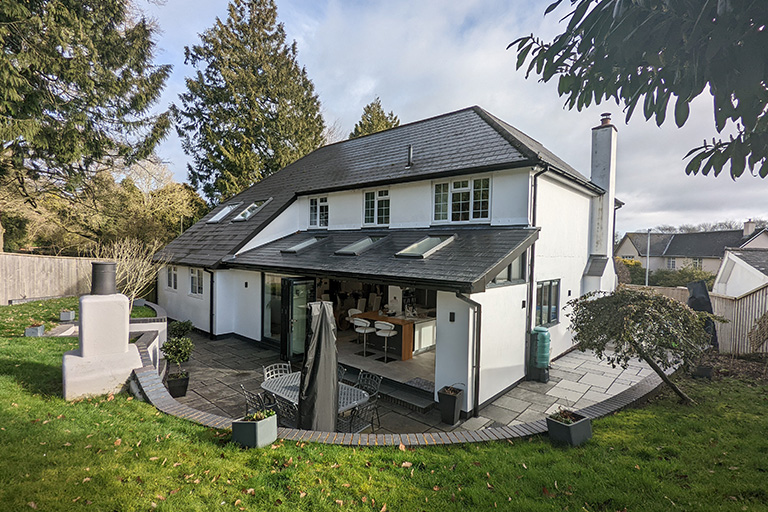 Barton Rise extension and refurbishment exterior in Devon